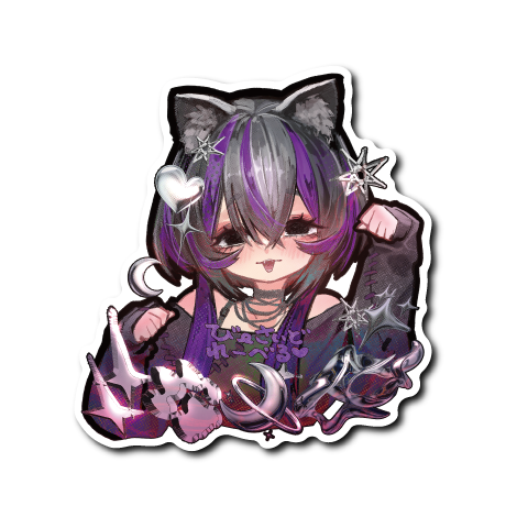ねこガール(黒髪)