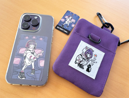 JUST ME紫ガール/パス&コインケース