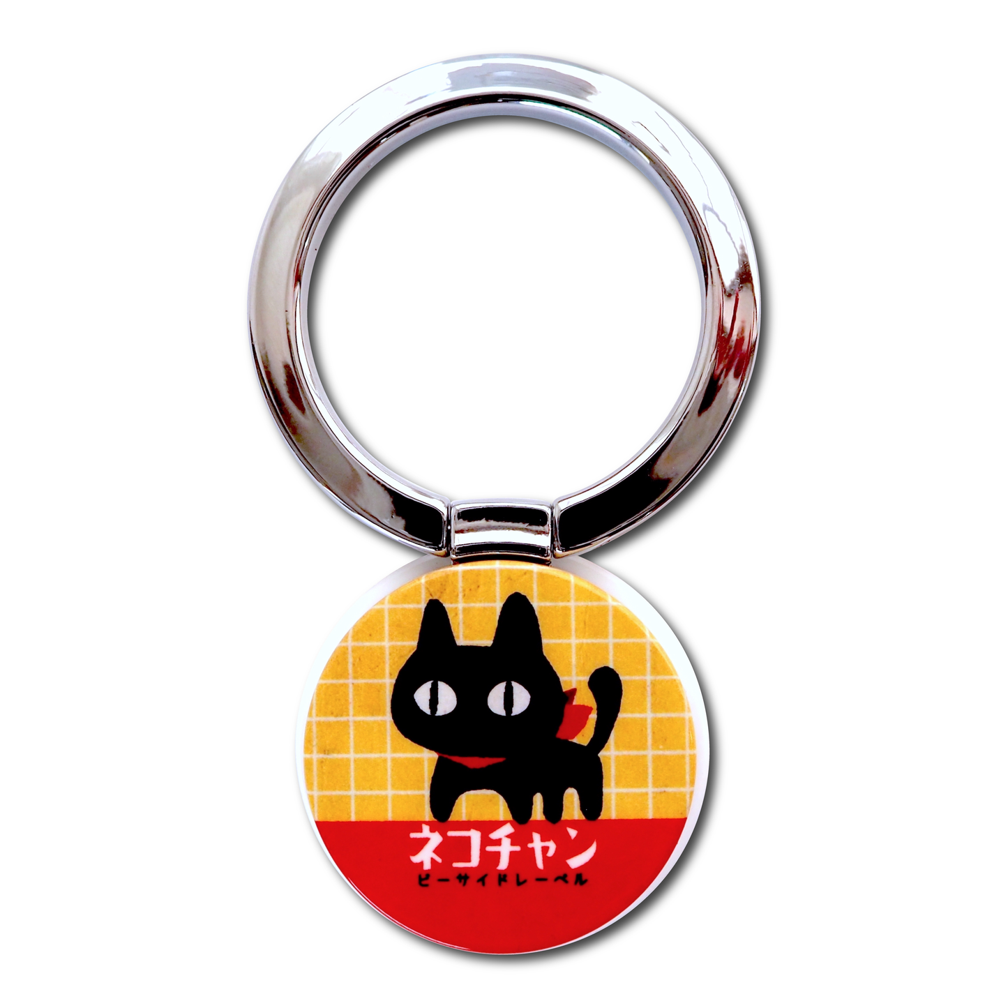 B-SIDE LABEL × iFace Finger Ring Holder フラットタイプ / 鋭目ねこ /フラットリング