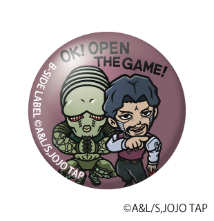 (ジョジョの奇妙な冒険)ダニエル・J・ダービー「OK! OPEN THE GAME!」/小缶バッジ