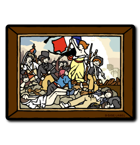 真顔絵画民衆を導く女神/BIG限定ステッカー