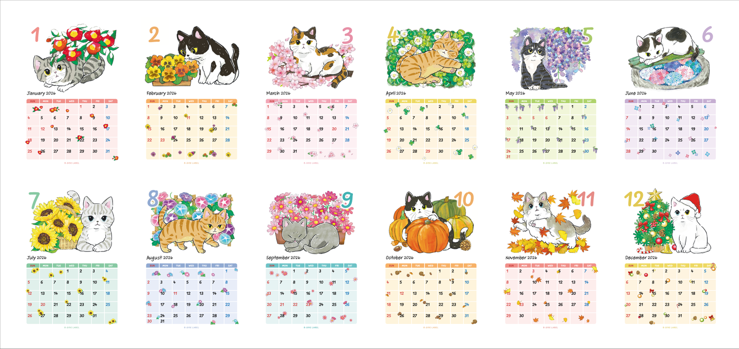 2026にゃんポ〜ズ/カレンダー