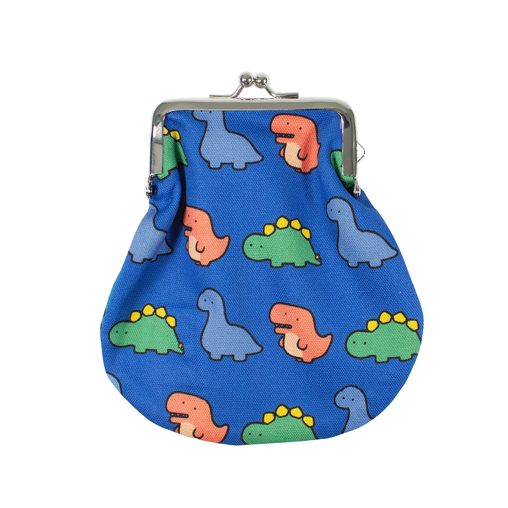 恐竜集合/がま口