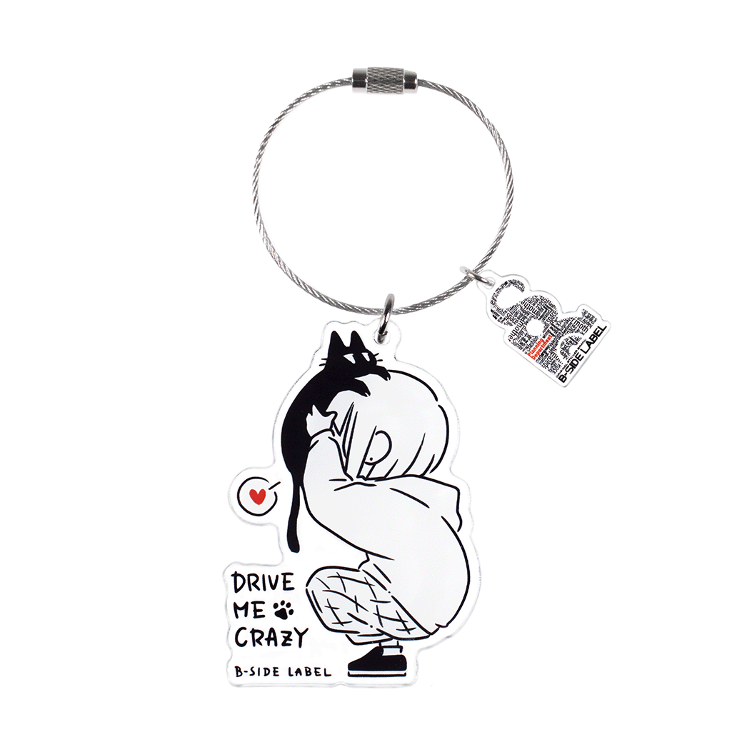 (ネコ企画)デフォ猫吸い/キーリング