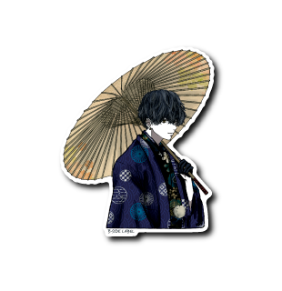 和柄男子(黄傘)