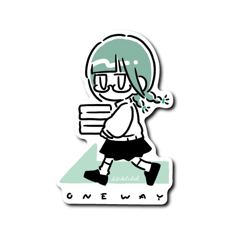 デフォ一方通行緑ガール(ジト目)