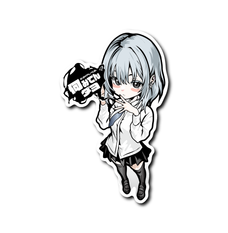 何みてんダヨ(白フチ)