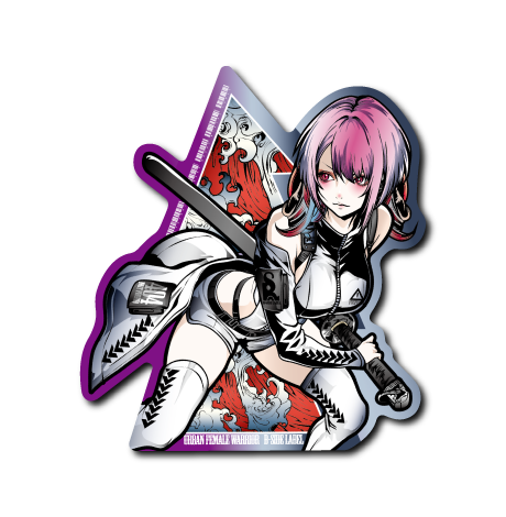 Urban female warrior居合(黒フチ)