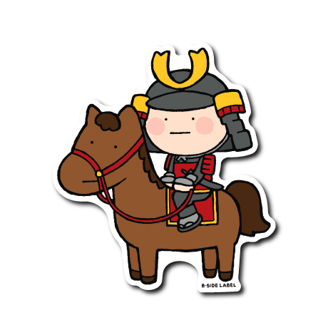 真顔乗馬(武士)