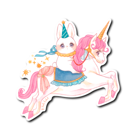 ユニ&うさちゃん(青帽子)