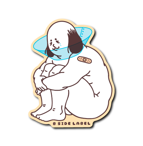 エリザベスカラーおじさん(黄フチ)