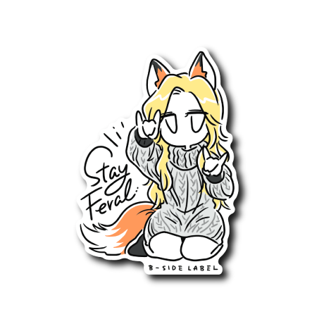 FERAL黄ガール(服グレー)