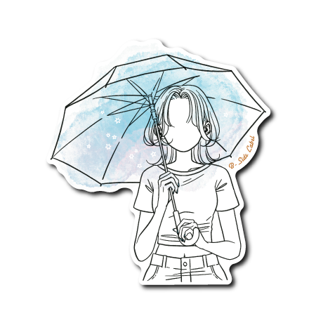雨の日の彼女(社名右)