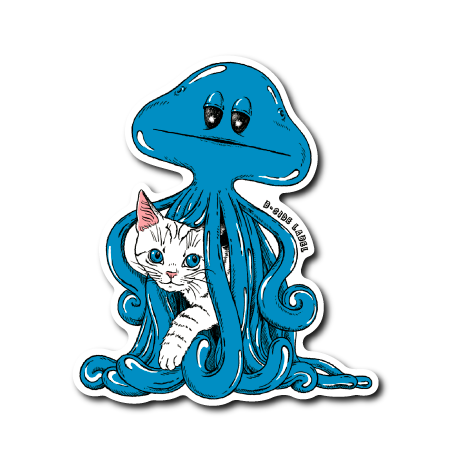 猫とツヤツヤ宇宙人