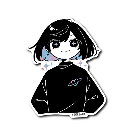 真っ黒キラキラ女子(ハート)