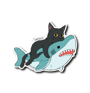 猫と友達の鮫(黒猫) – B-SIDE LABEL