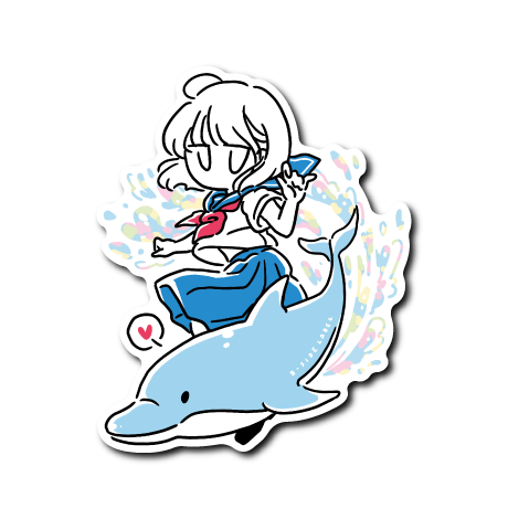 (夏企画)デフォイルカとセーラー