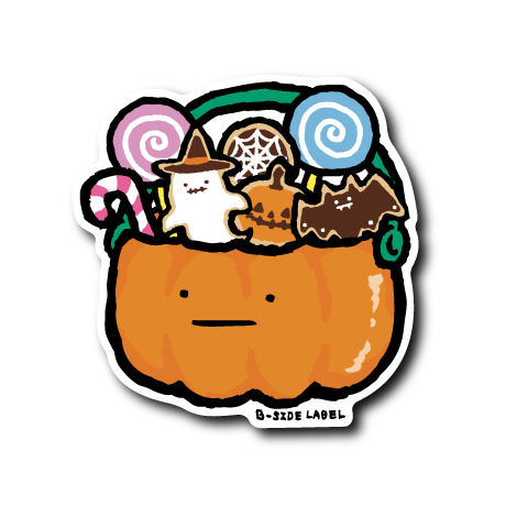 (HW企画)真顔ハロウィンお菓子バケット