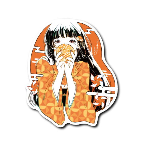 (晴雨企画/晴)和服女の子風車