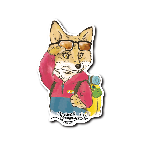 (キャンプ)キツネ/白