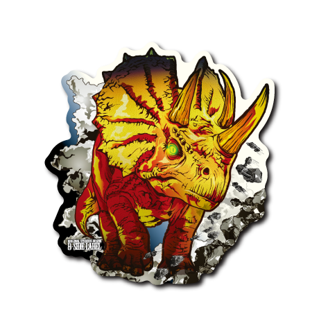 (恐竜)トリケラトプス(黄色)