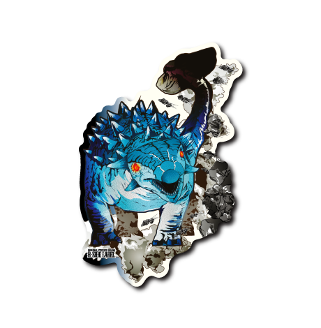 (恐竜)アンキロサウルス(青)