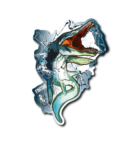 (恐竜)モササウルス(緑)