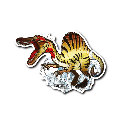 (恐竜)スピノサウルス(黄)