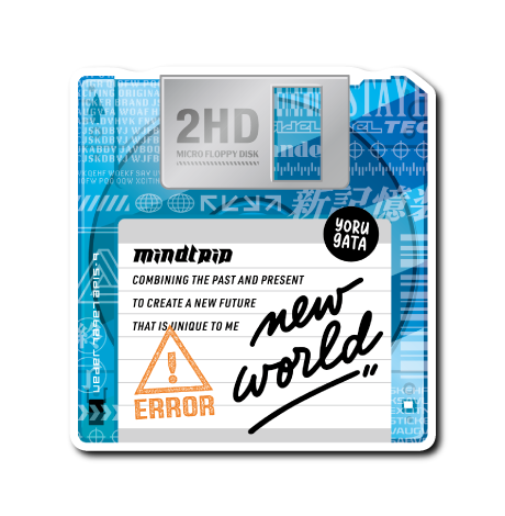 (平成レトロデジタル)フロッピー(青)