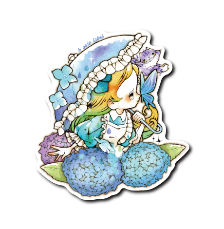 (晴雨企画/雨)アリス紫陽花傘散策