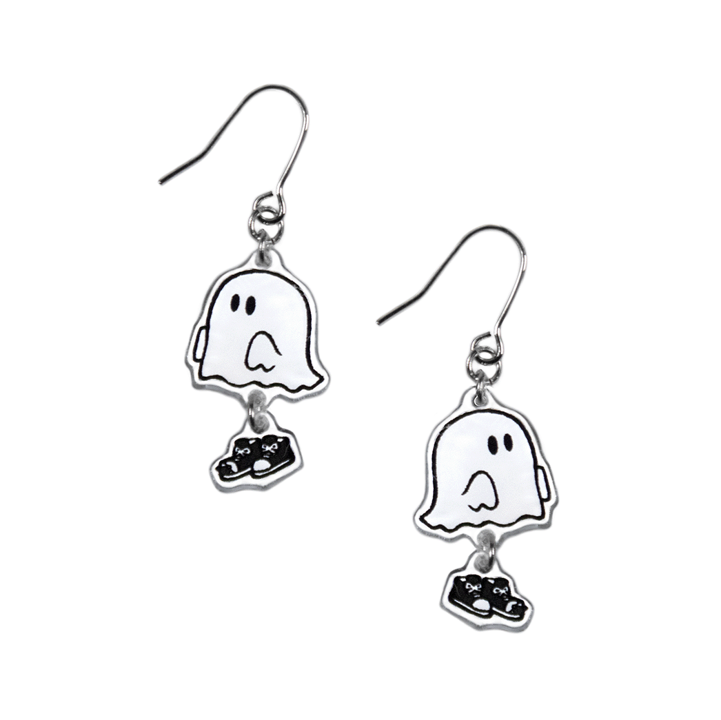 丸目シューズおばけ/ピアス2個セット