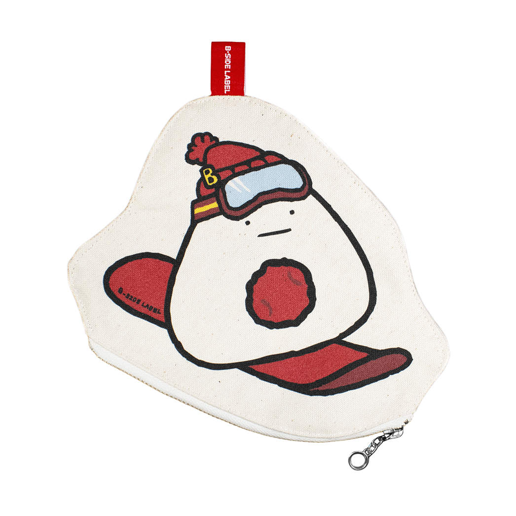 (冬企画)おにぎりスノーボード/ファスナーポーチ