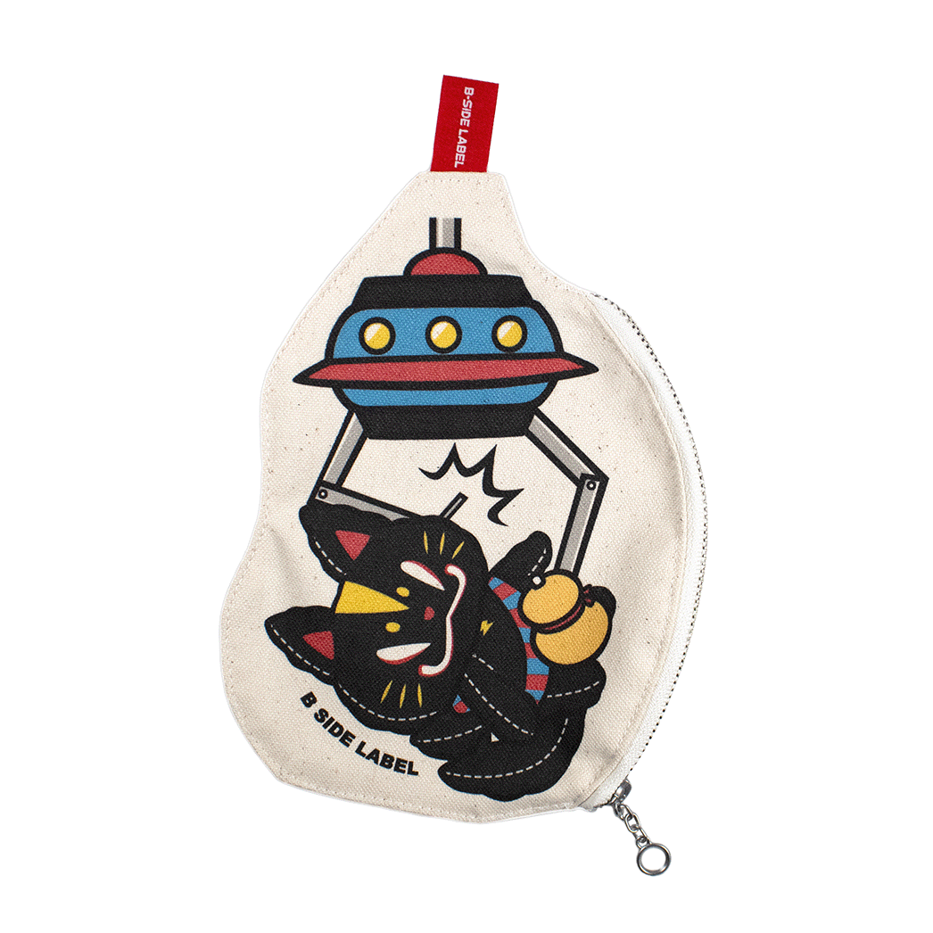 (ゲーセン企画)おいなり黒糖ぬいぐるみクレーン/ファスナーポーチ