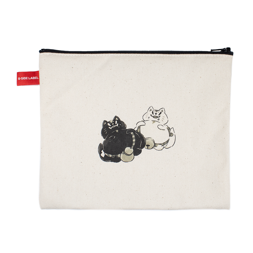 モノクロおいなり/スクエアポーチ