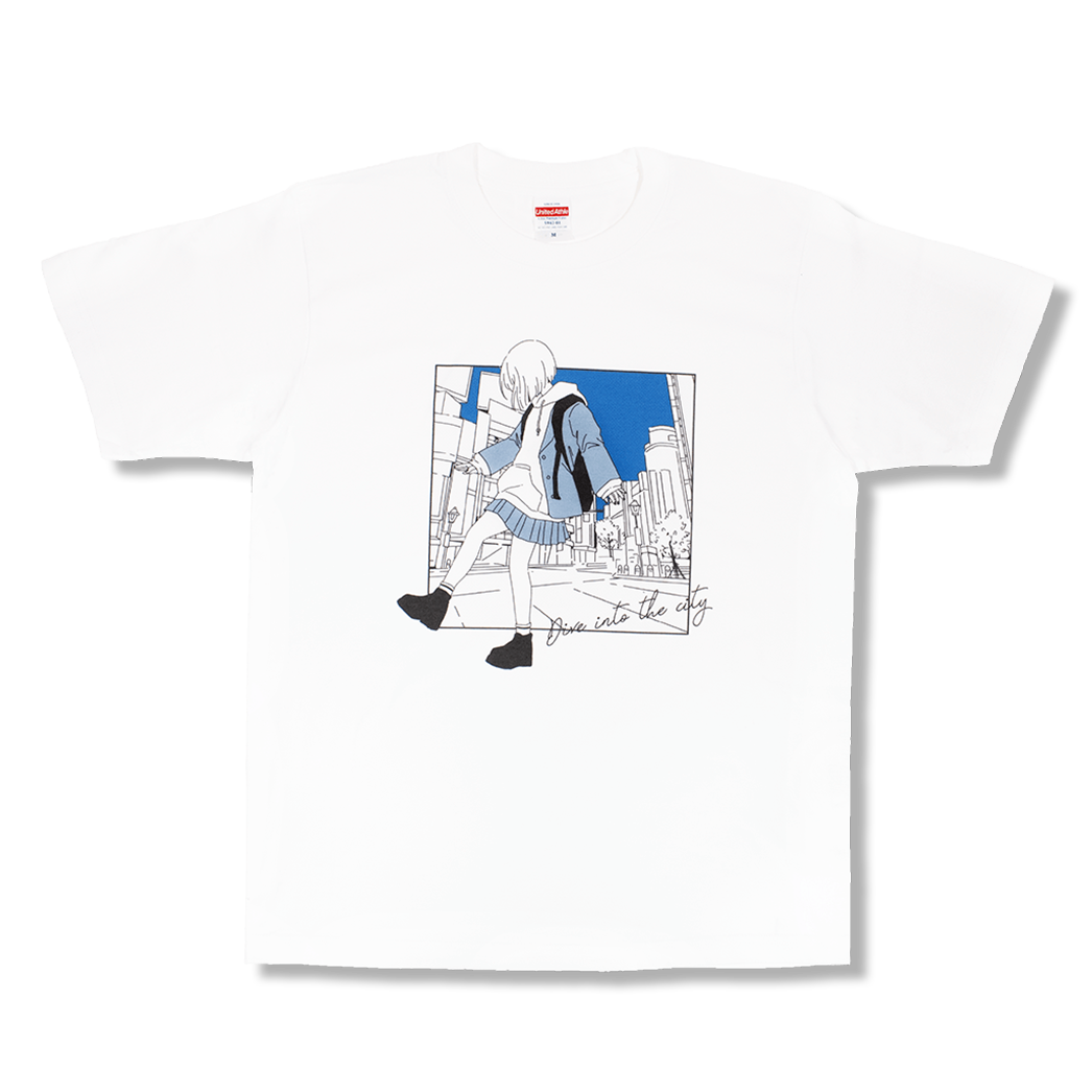 Dive into the city(白)/Tシャツ