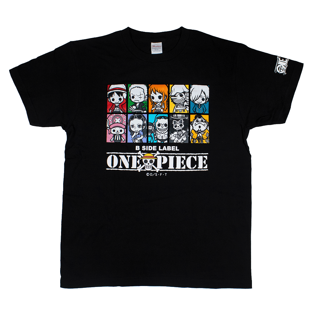 (ワンピース)麦わらの一味(黒)/Tシャツ