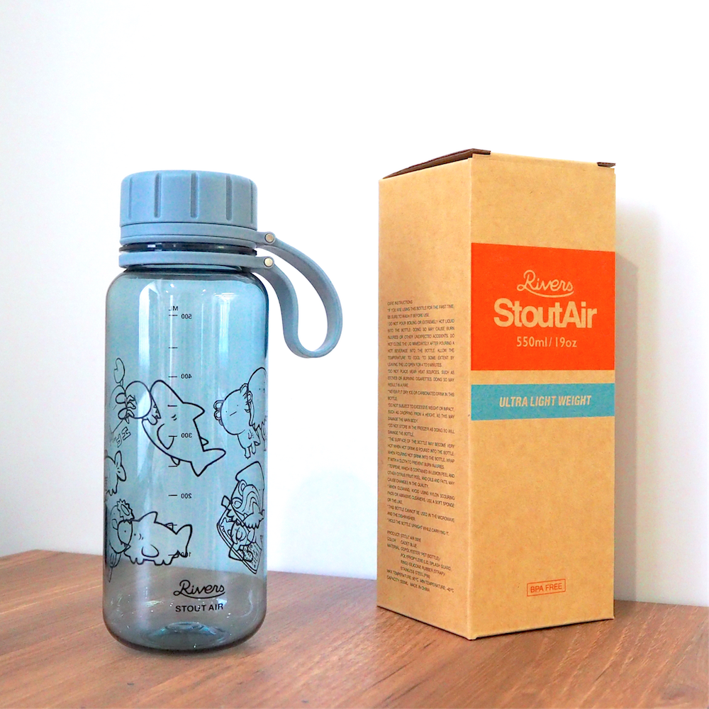 水辺の生き物?/クリアボトル (ブルー)