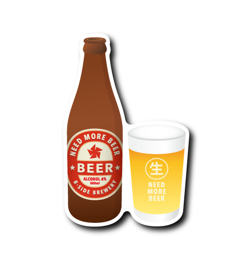 (町中華)ビール(赤)