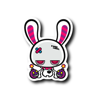 爆弾ウサギ(白フチ)