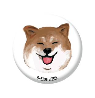 柴犬笑顔/小缶バッジ