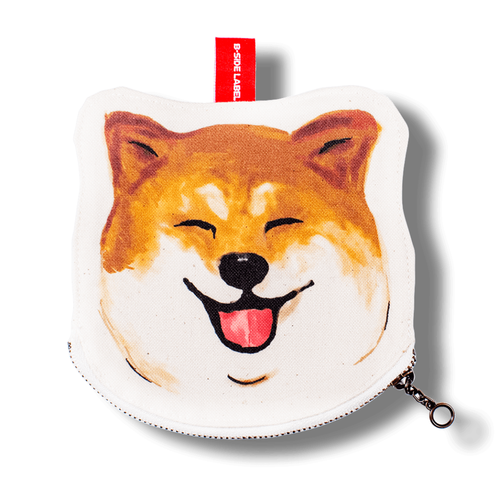 柴犬笑顔/ファスナーポーチ