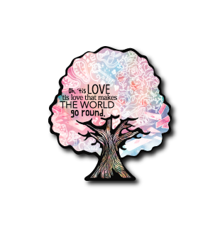 グラデ木(ピンク)