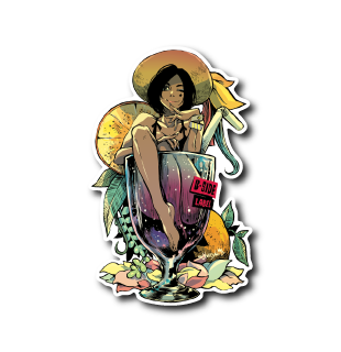 グラスガール(紫)