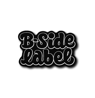 B-sidelabelロゴ型抜き(黒フチ)