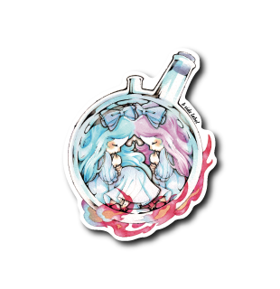 フラスコ天使(二人)