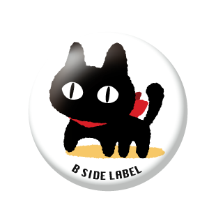 鋭目黒猫/小缶バッジ