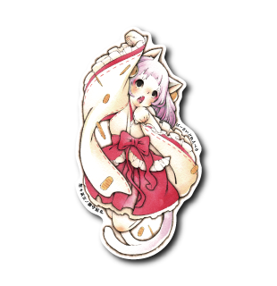 招き巫女跳躍(ピンク)