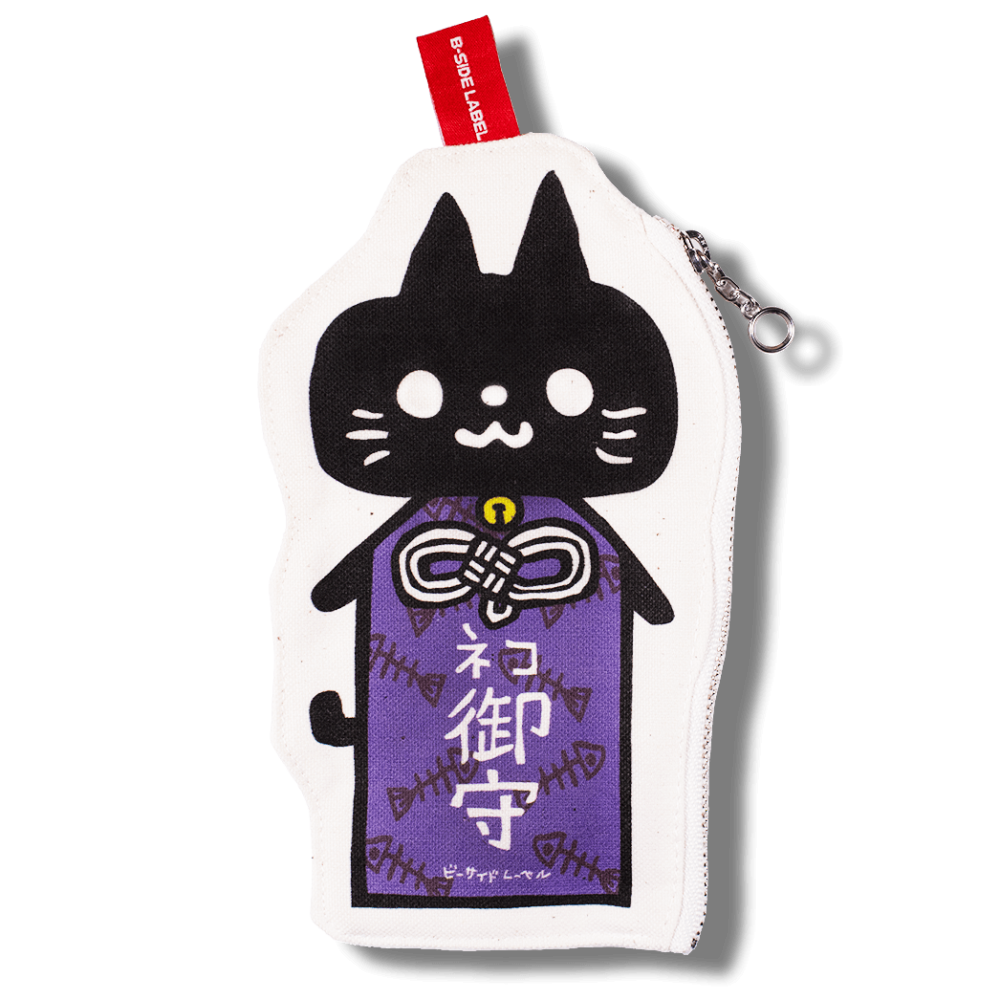 ネコ御守り/ファスナーポーチ