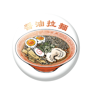 ラーメン/小缶バッジ