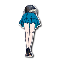 welcomeミニスカート(青)